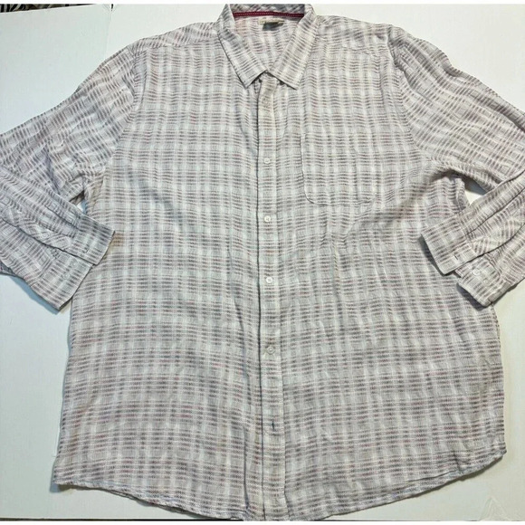 Carbon2cobalt Other - Carbon2Cobalt Shirt Mens XXL Pink Plaid Long Sleeve Button Front Pocket